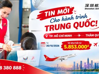 Shenzhen Airlines mở đường bay thẳng TpHCM - Thâm Quyến từ 30/10/2026