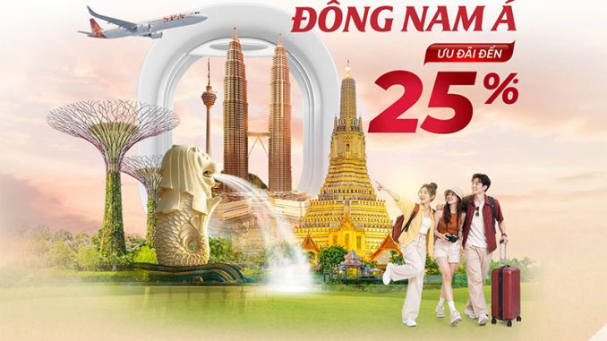 Sun PhuQuoc Airways ưu đãi 25% vé bay nhóm - đến Đông Nam Á