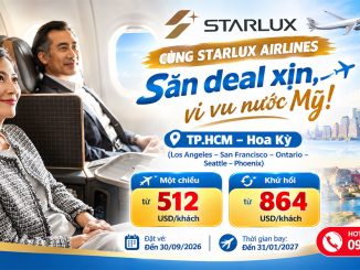 Vé STARLUX Airlines đi Hoa Kỳ từ 512 USD/khách
