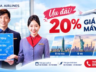China Airlines ưu đãi 20% từ Đà Nẵng đến Mỹ và Canada
