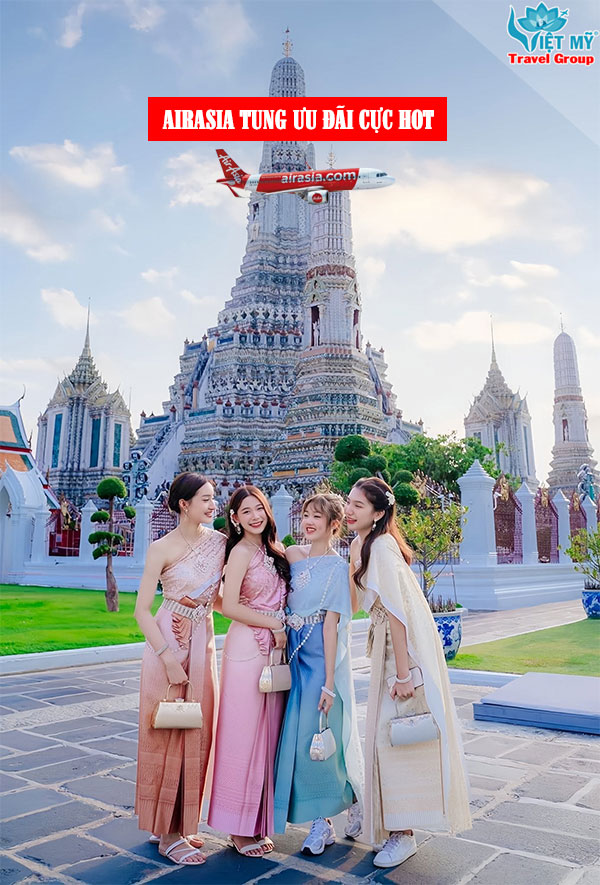 Đặt vé AirAsia tiết kiệm 10%, khám phá châu Á đến tháng 9/2027