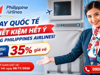 Đặt vé Philippines Airlines tháng 11/2026, nhận ưu đãi đến 35%