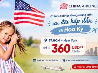 Săn vé China Airlines đi New York từ 360 USD++