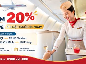 Sun PhuQuoc Airways giảm 20% giá vé khi đặt trước 21 ngày