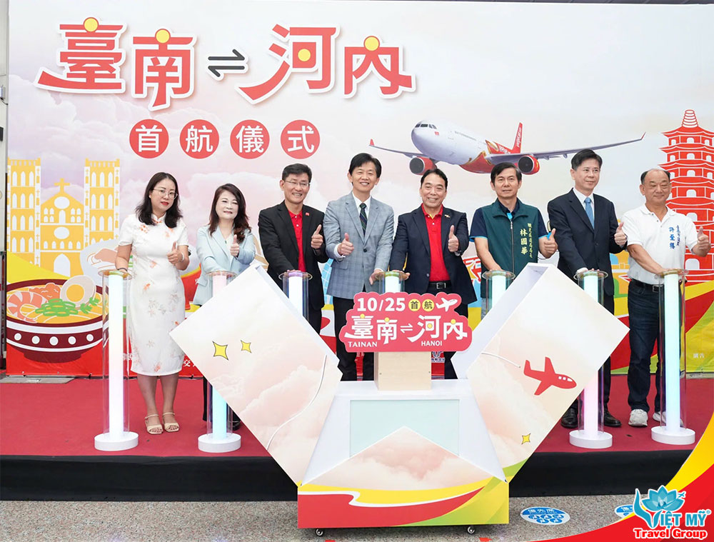 Vietjet chính thức khai trương chặng Hà Nội - Đài Nam, với 4 chuyến khứ hồi/tuần
